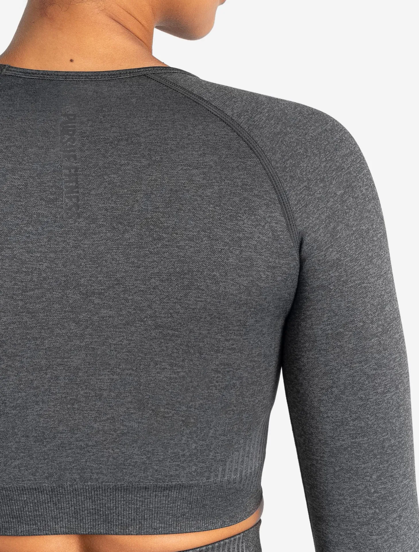 ADAPT 2.0 Seamless Crop Top Charcoal
