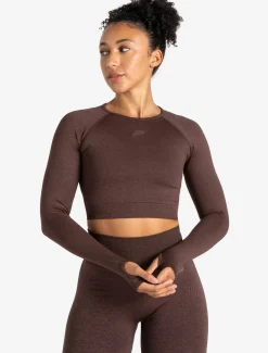ADAPT 2.0 Seamless Crop Top Cherry Brown