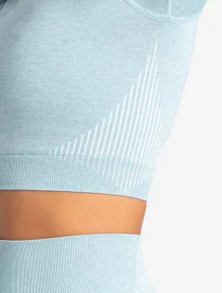ADAPT 2.0 Seamless Crop Top Sky Blue