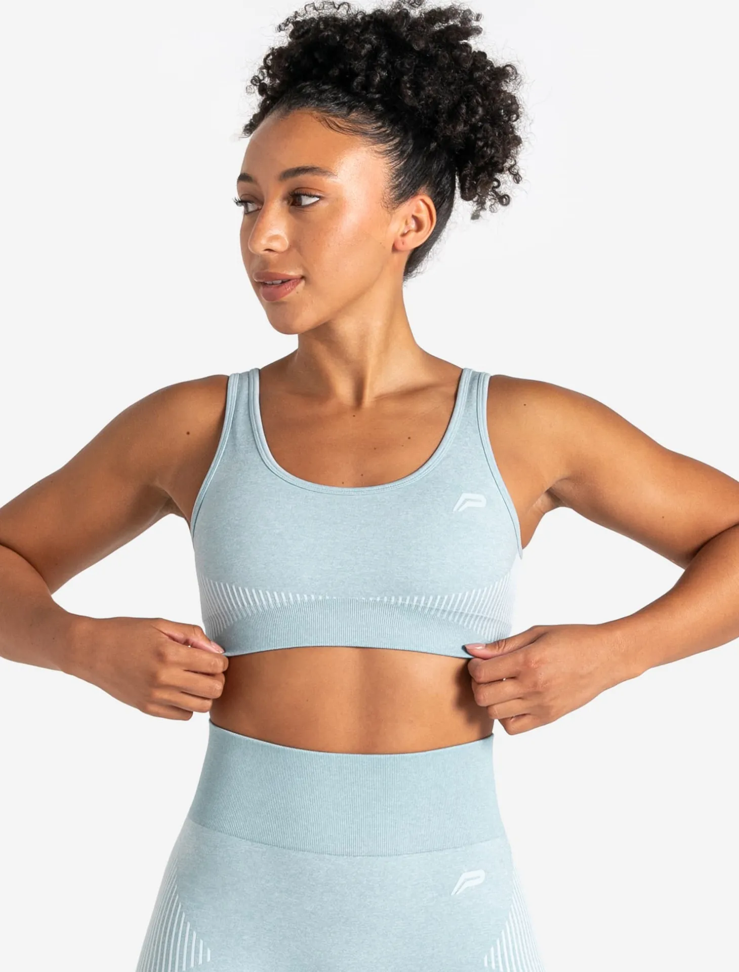 ADAPT 2.0 Seamless Sports Bra Sky Blue