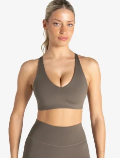 Allure Adjustable Sports Bra Taupe