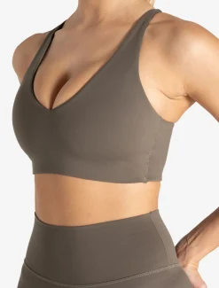 Allure Adjustable Sports Bra Taupe