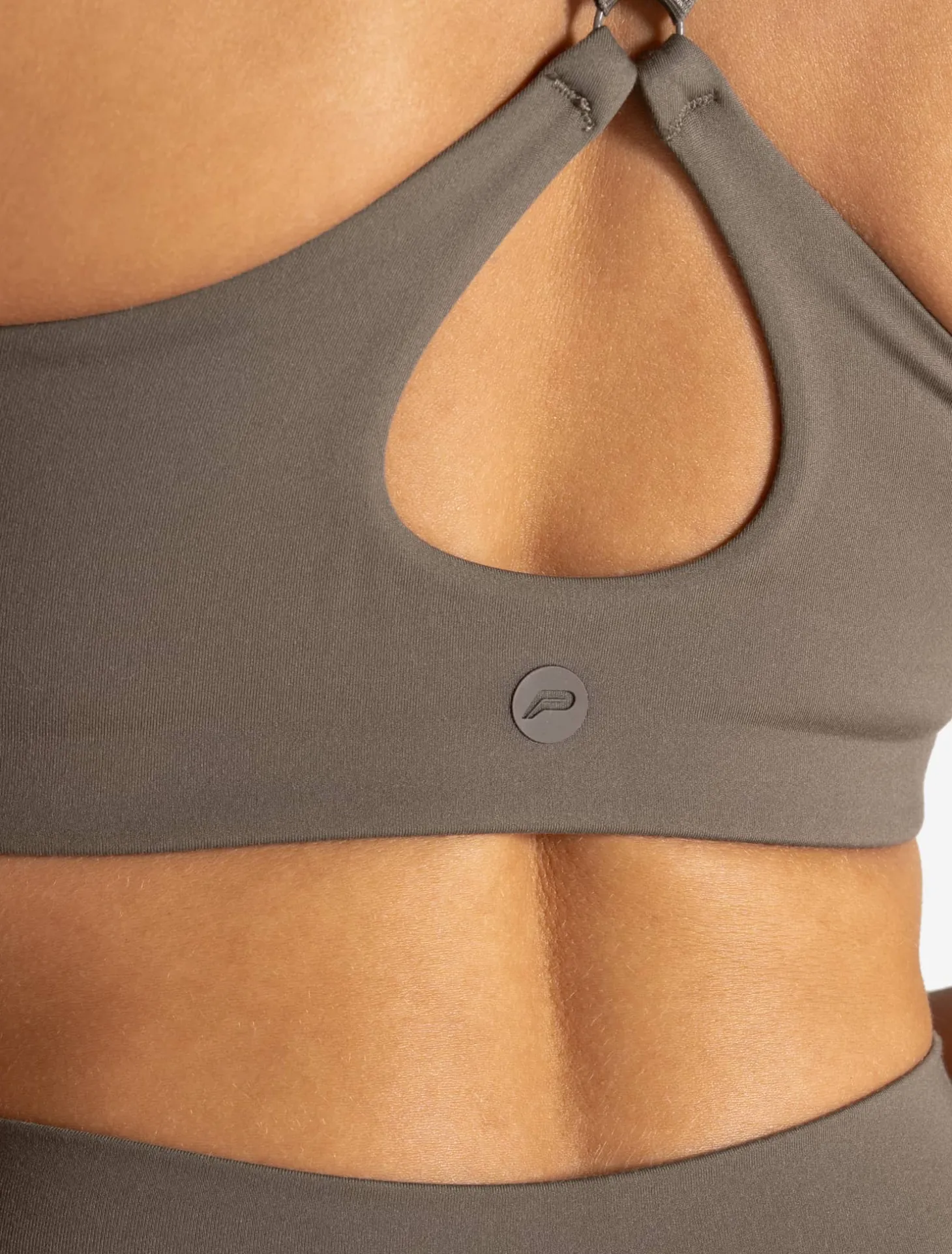 Allure Adjustable Sports Bra Taupe