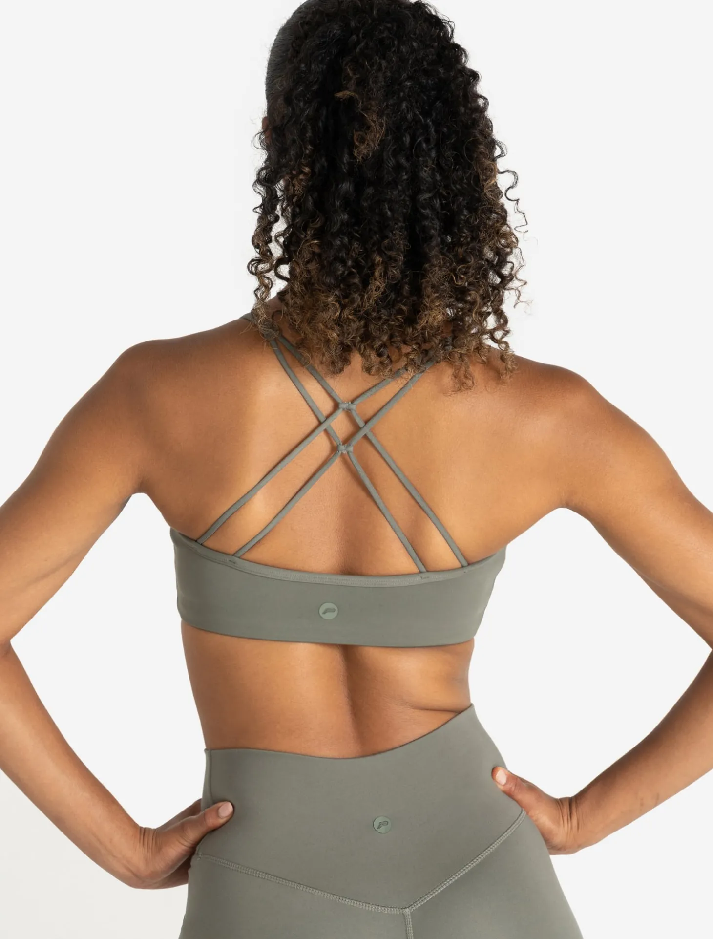 Allure Cross Back Sports Bra Dusky Sage