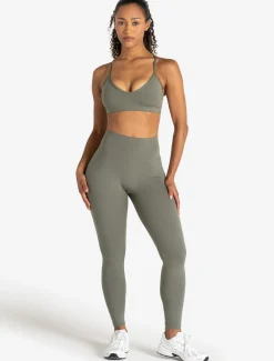 Allure Cross Back Sports Bra Dusky Sage
