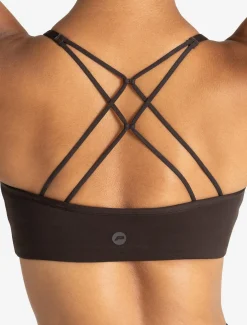 Allure Cross Back Sports Bra Espresso