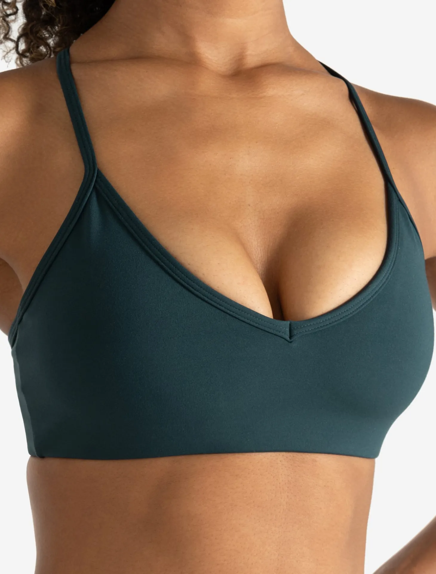 Allure Cross Back Sports Bra Marine Teal