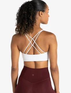 Allure Cross Back Sports Bra White