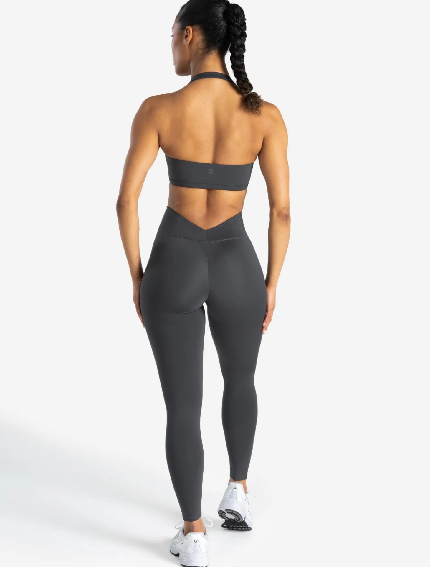 Allure Dipped Waist Leggings Storm Grey