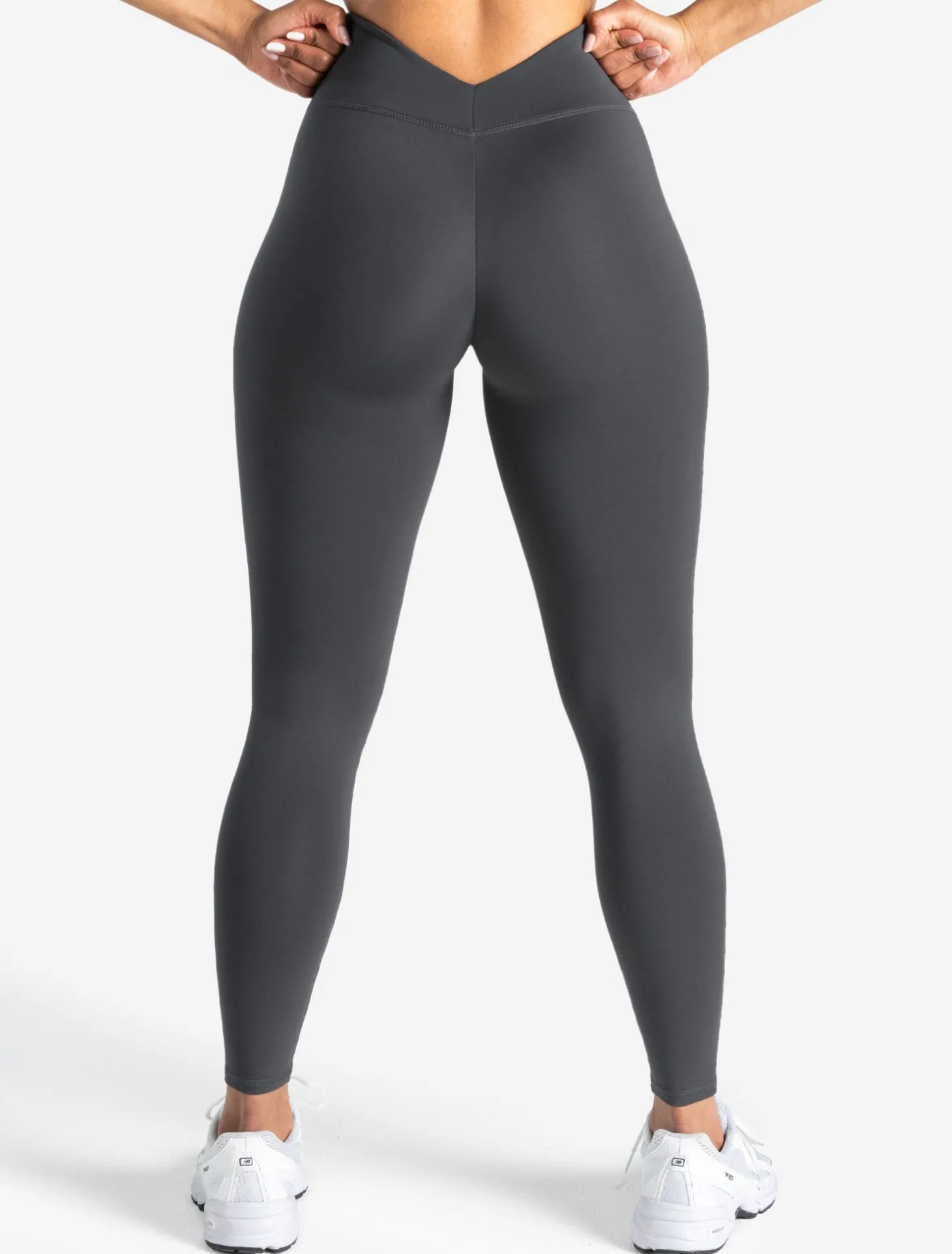 Allure Dipped Waist Leggings Storm Grey