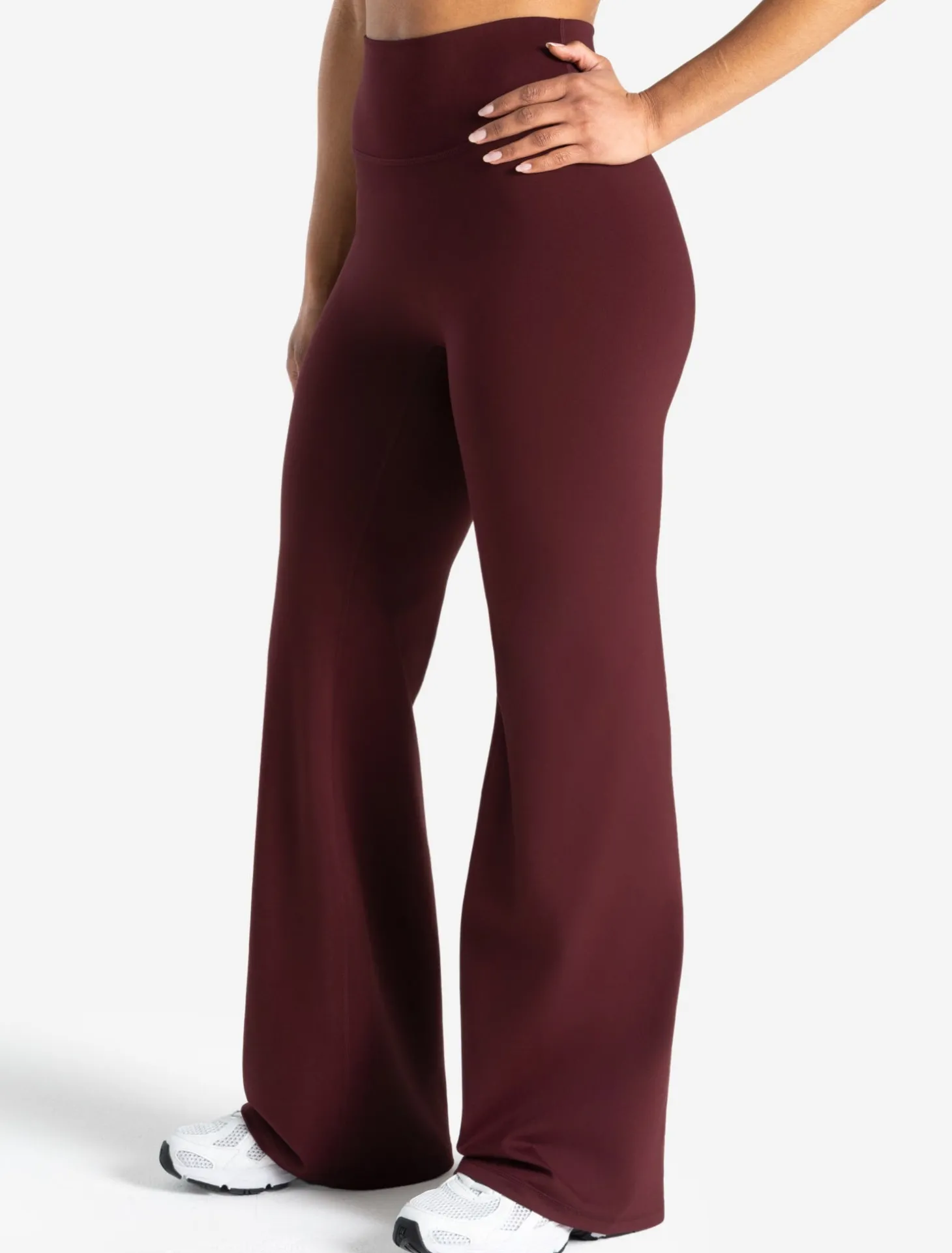 Allure Flared Leggings Dark Burgundy