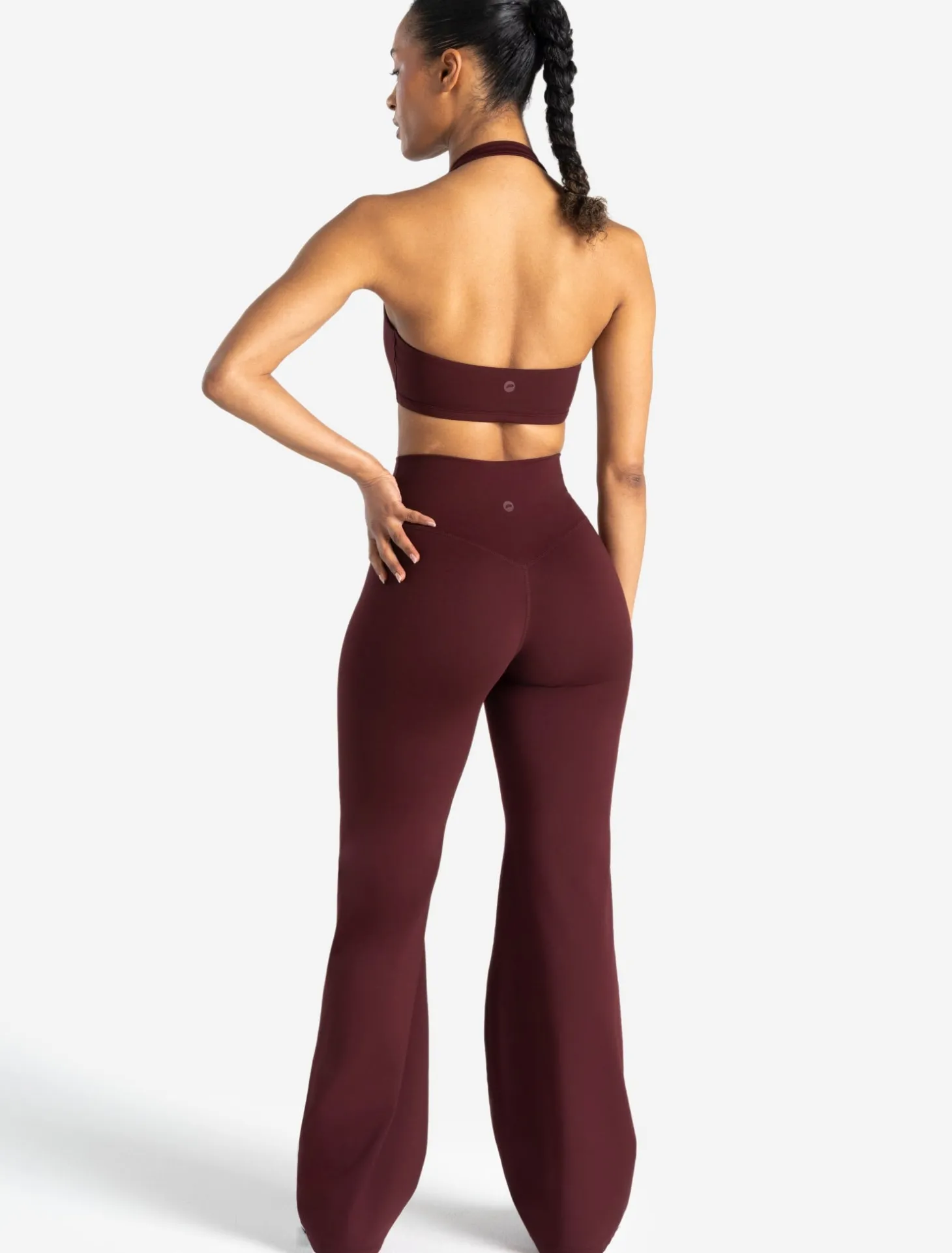 Allure Flared Leggings Dark Burgundy