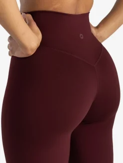 Allure Flared Leggings Dark Burgundy
