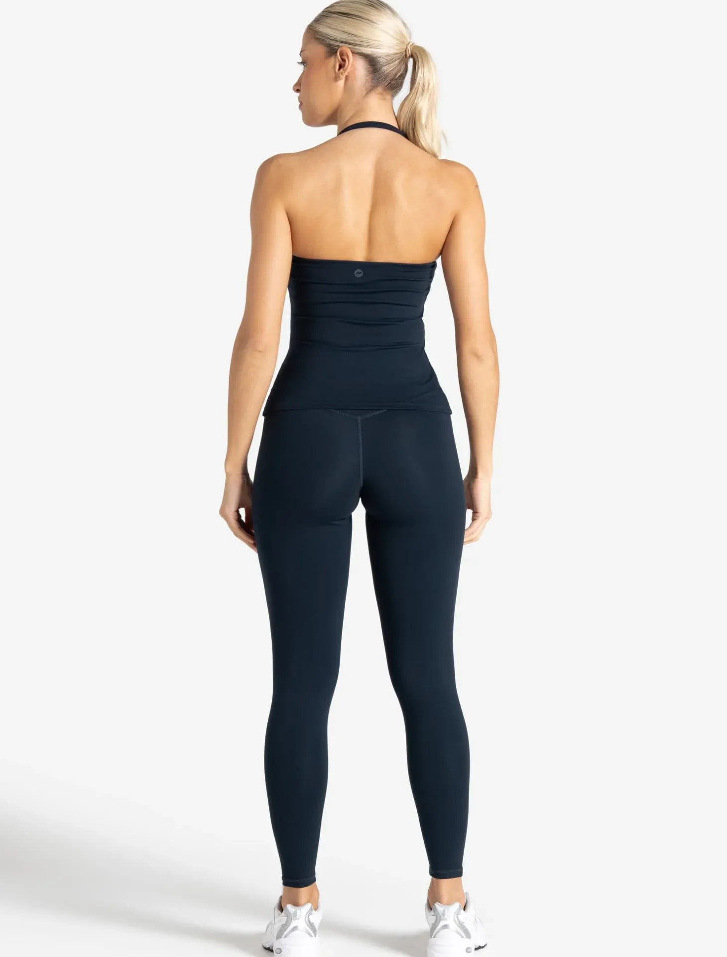 Allure Halter Built-in Bra Vest Dark Navy