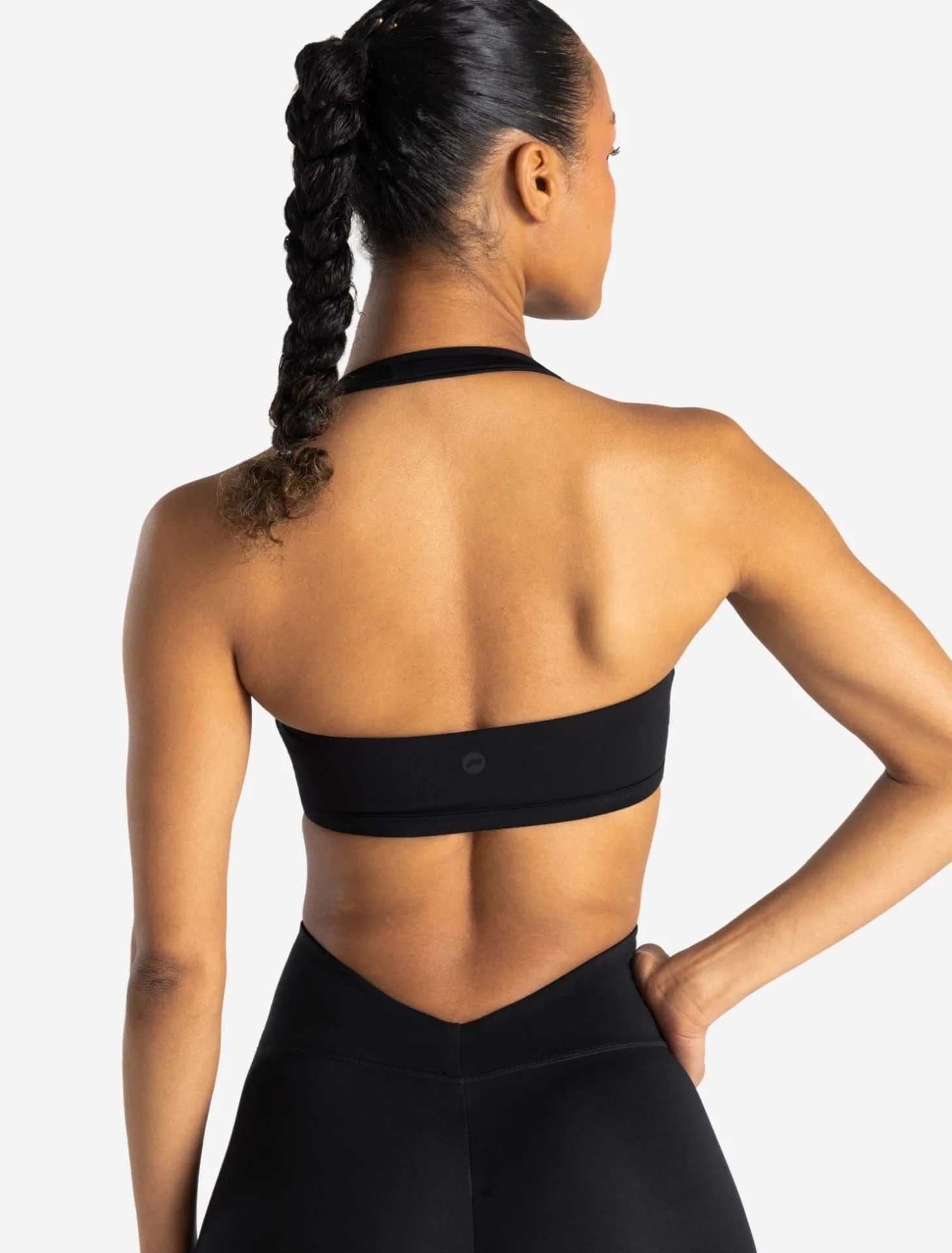 Allure Halter Sports Bra Black
