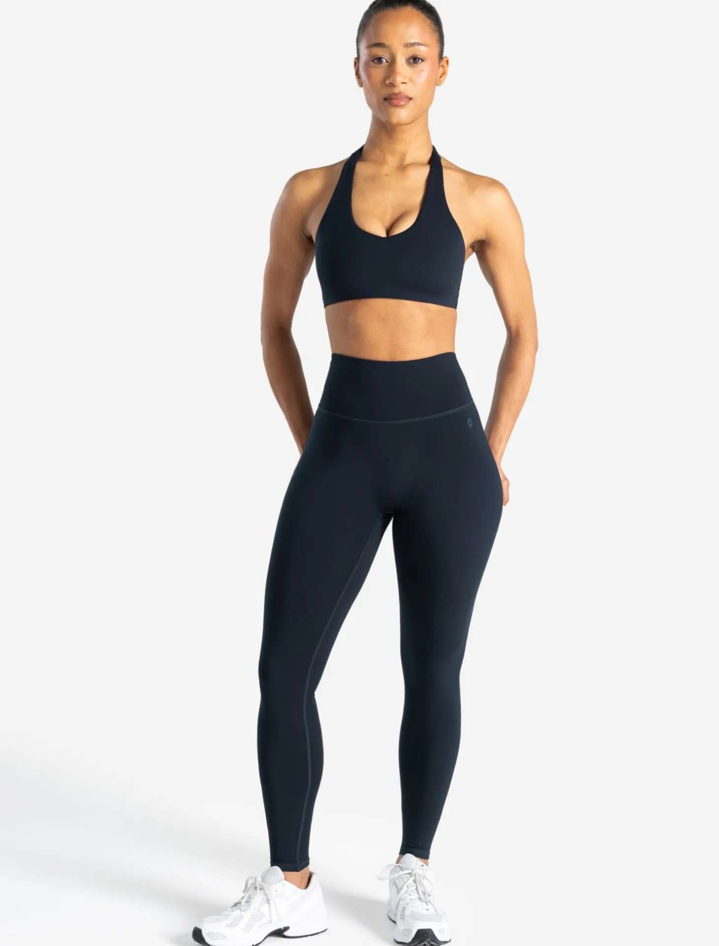 Allure Halter Sports Bra Dark Navy