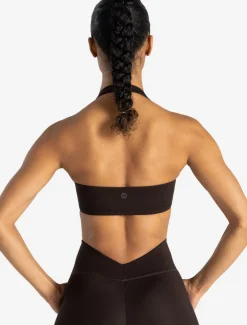 Allure Halter Sports Bra Espresso