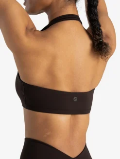 Allure Halter Sports Bra Espresso