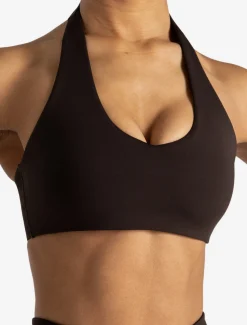 Allure Halter Sports Bra Espresso