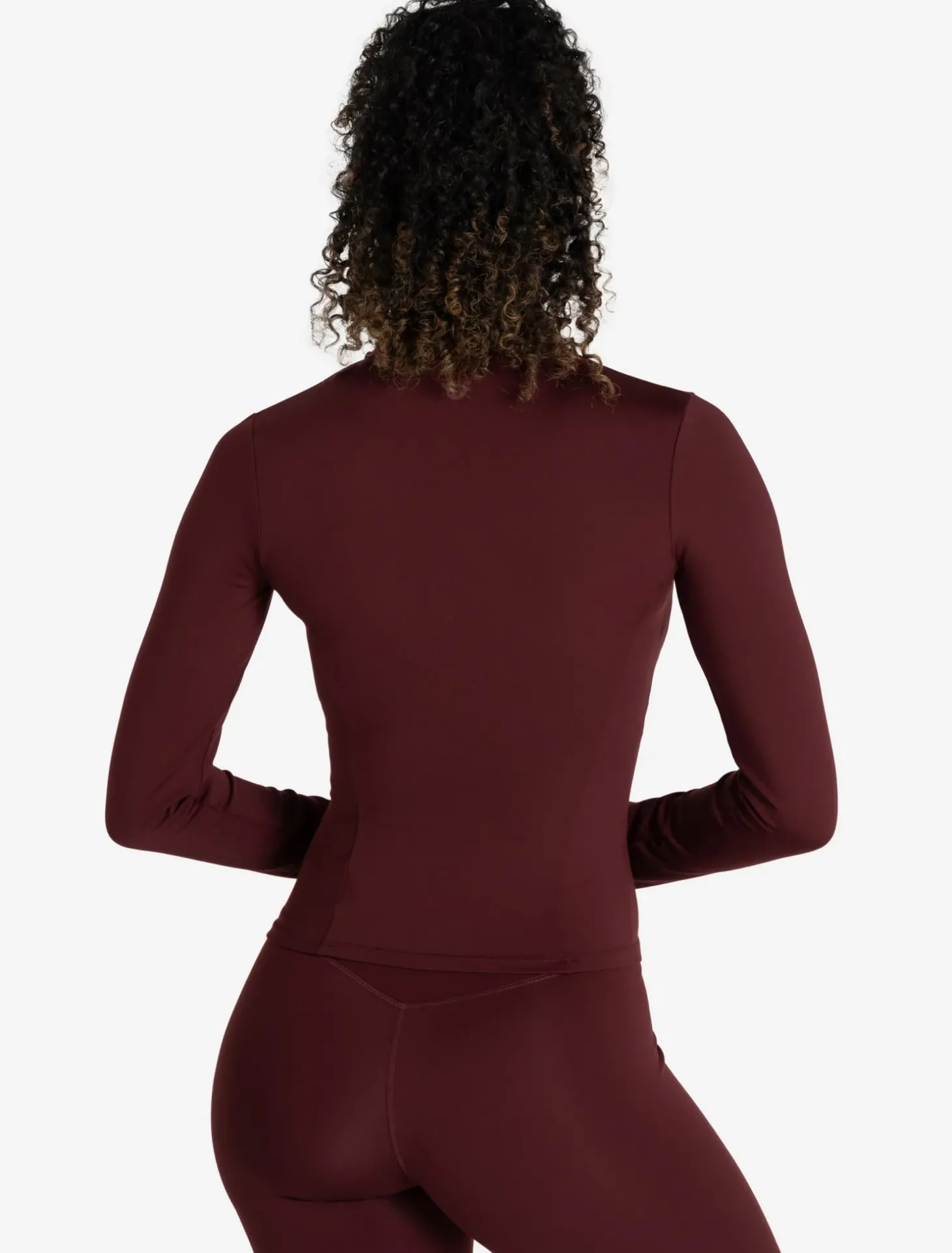 Allure Zip Jacket Dark Burgundy