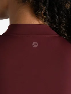 Allure Zip Jacket Dark Burgundy