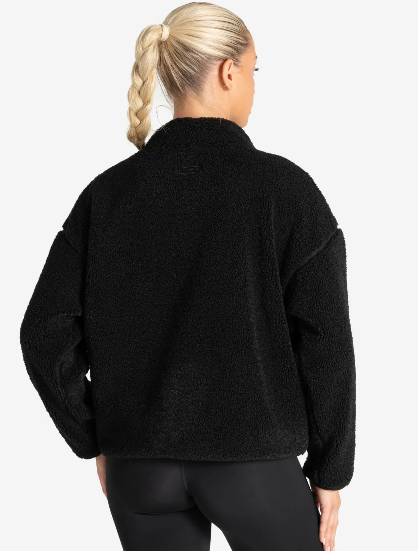 Borg Fleece Jacket Black