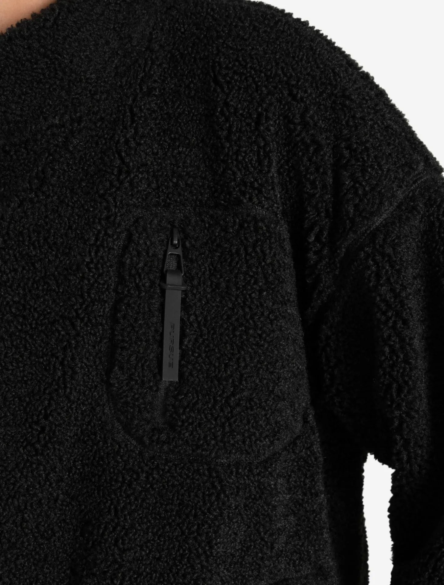 Borg Fleece Jacket Black