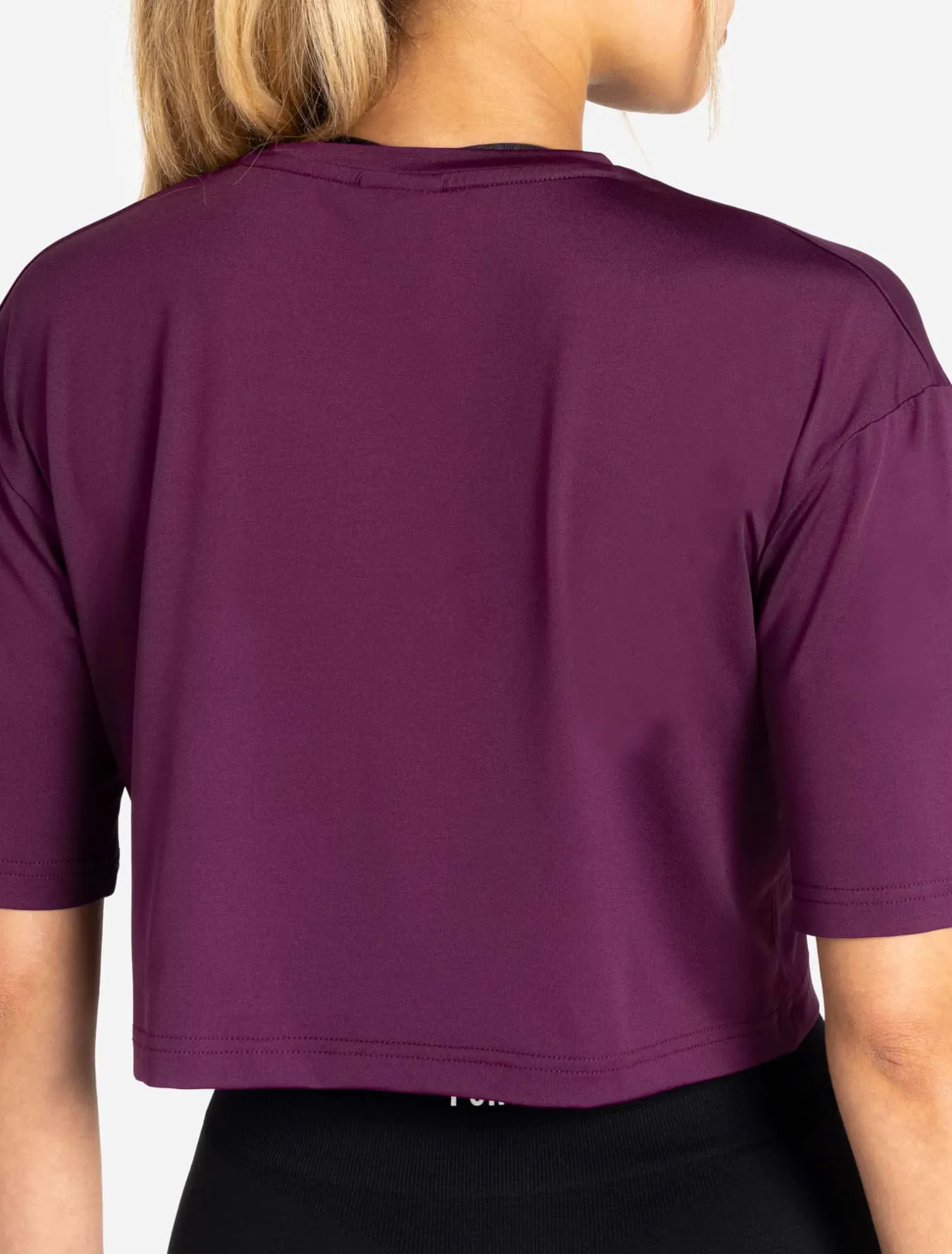 BreathEasy Crop T-Shirt Purple