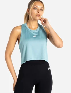 BreathEasy Crop Vest Dusky Blue