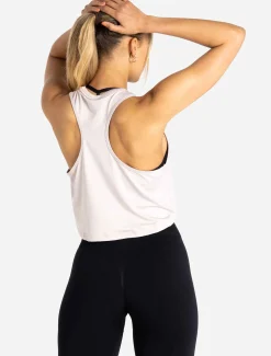 BreathEasy Crop Vest Light Grey