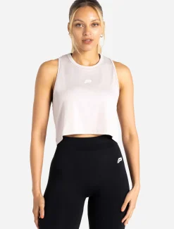 BreathEasy Crop Vest Light Grey