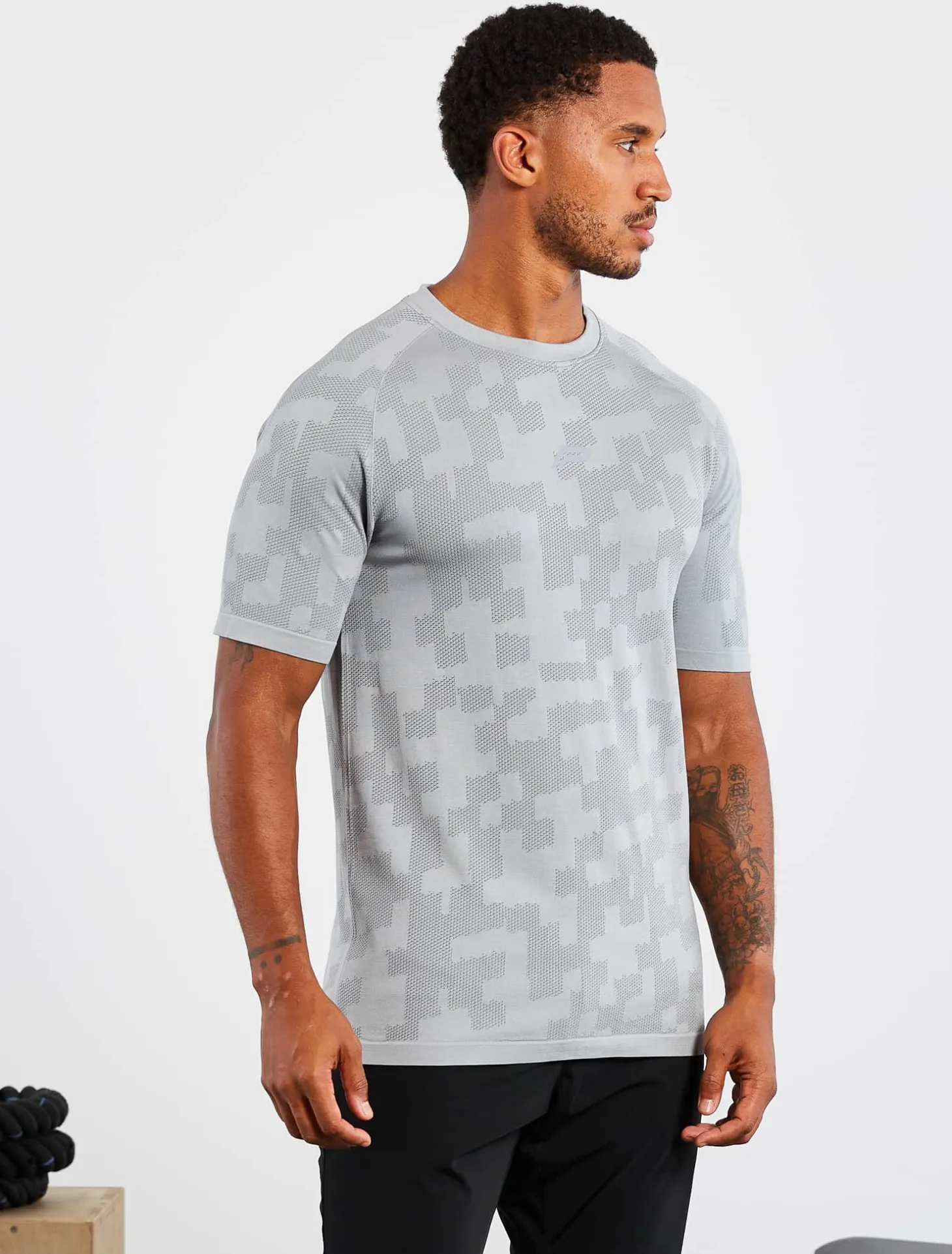Camo Seamless T-Shirt Grey