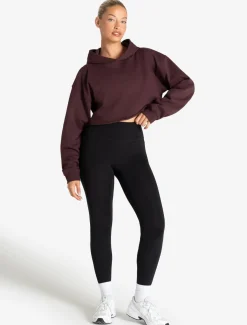 Core Crop Hoodie Cherry
