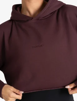 Core Crop Hoodie Cherry