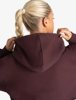 Core Crop Hoodie Cherry