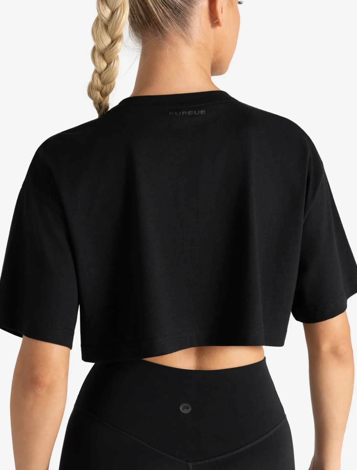 Core Crop T-Shirt Black