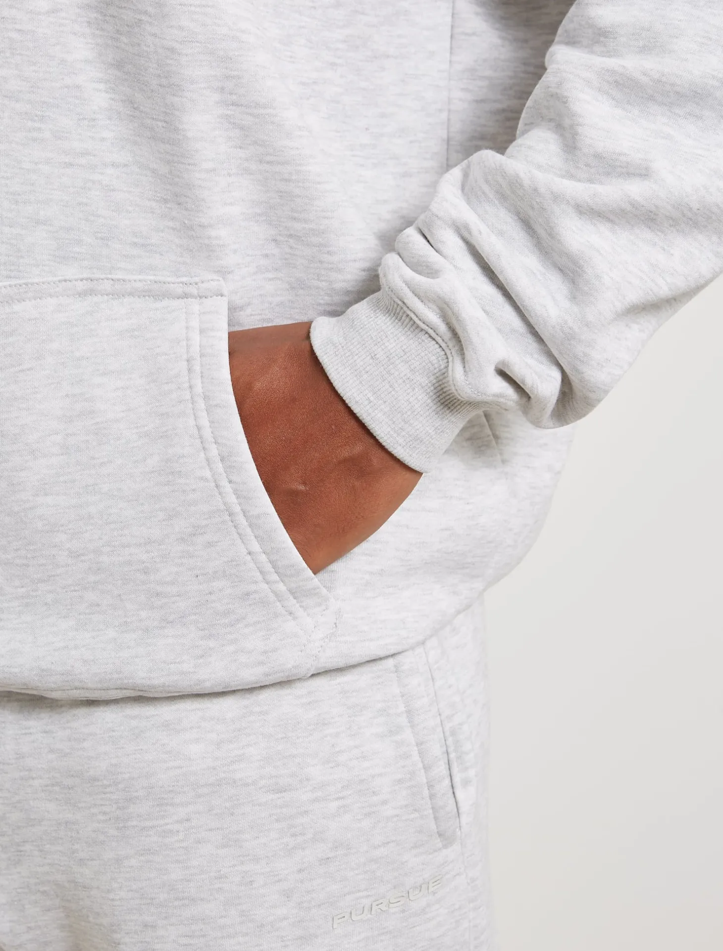 Core Fleece Hoodie Melange Grey