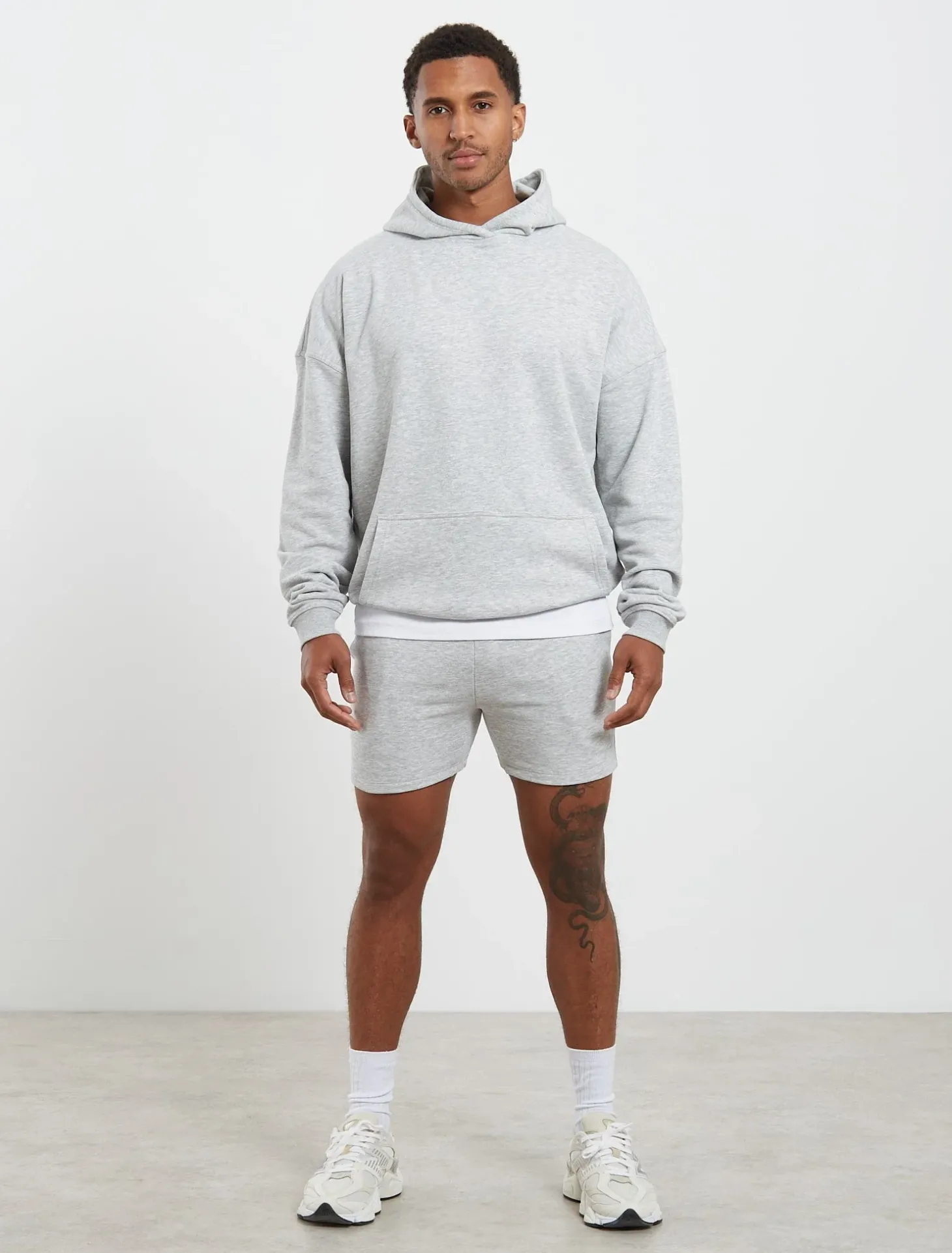 Core Loopback Shorts Grey Marl