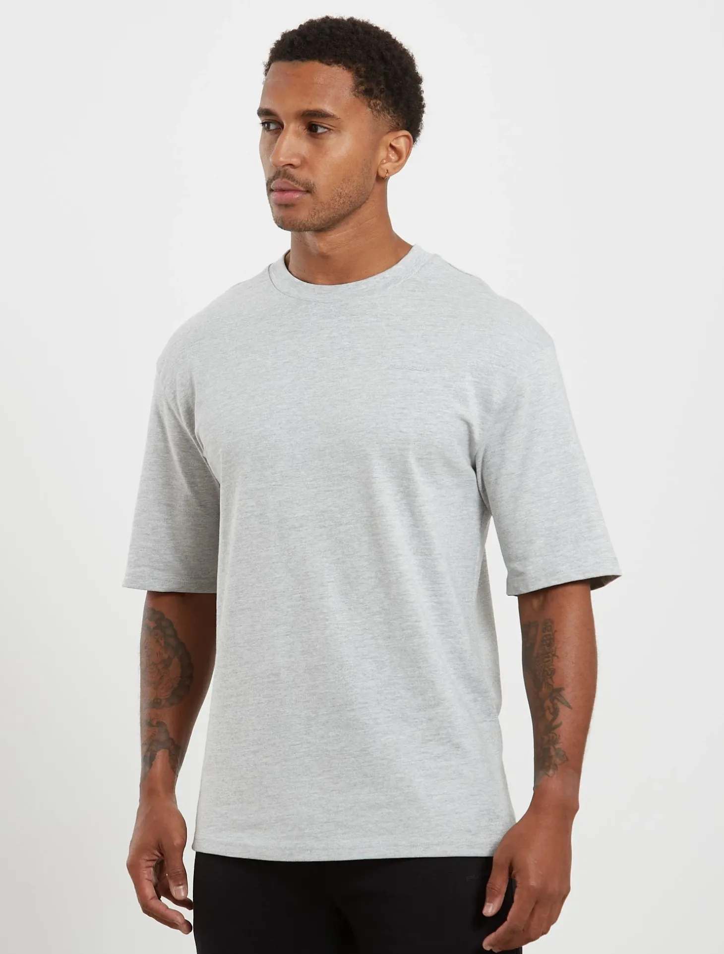Core Oversized T-Shirt Grey Marl
