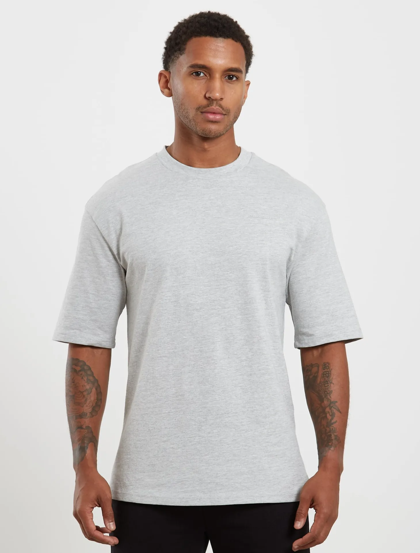 Core Oversized T-Shirt Grey Marl