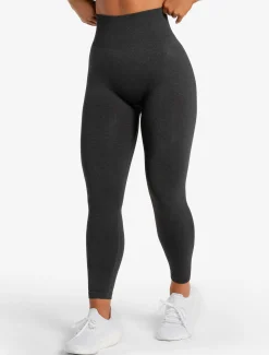 Core Seamless Leggings Black Marl