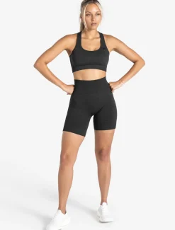 Core Seamless Shorts Black Marl