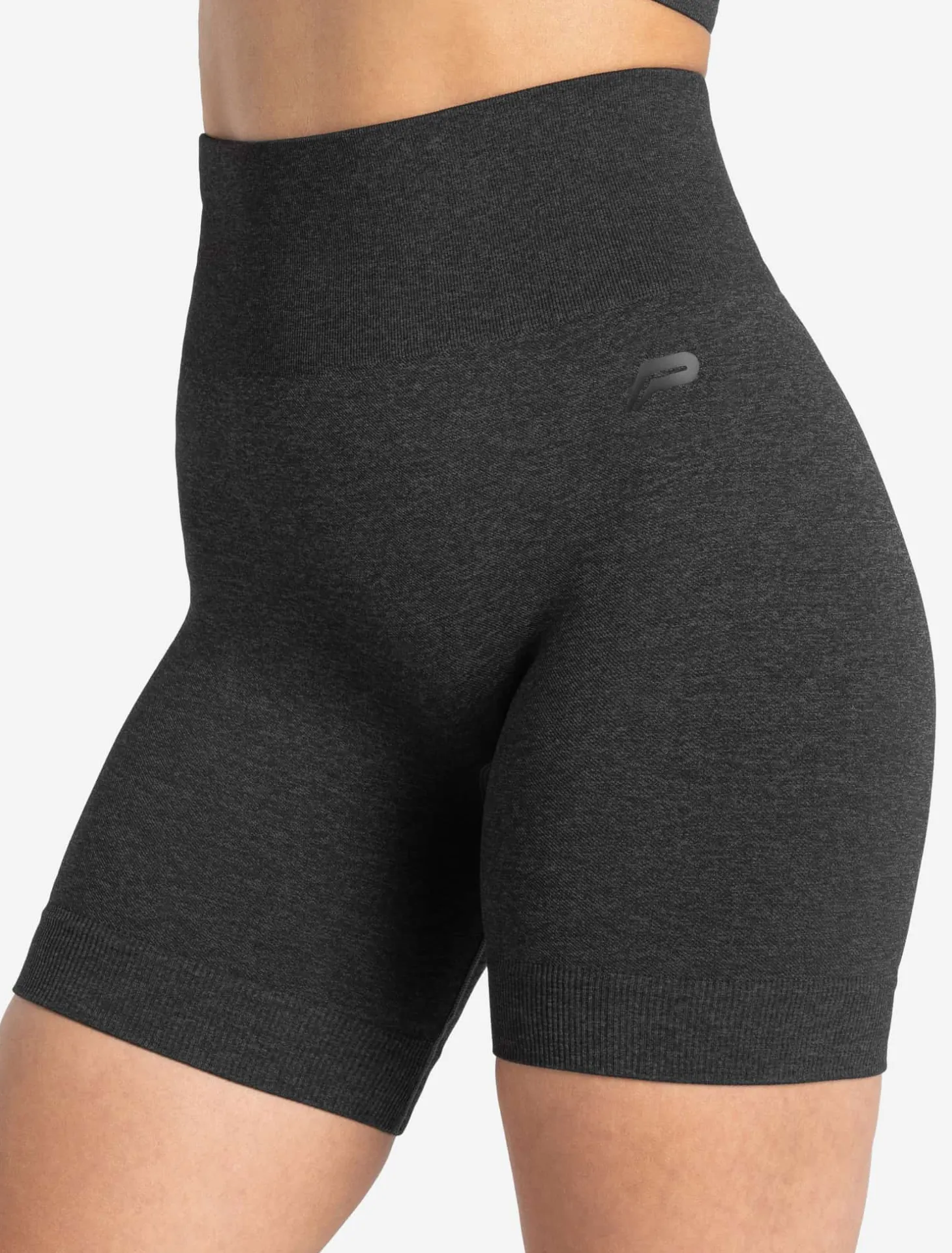 Core Seamless Shorts Black Marl