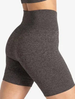 Core Seamless Shorts Brown Marl