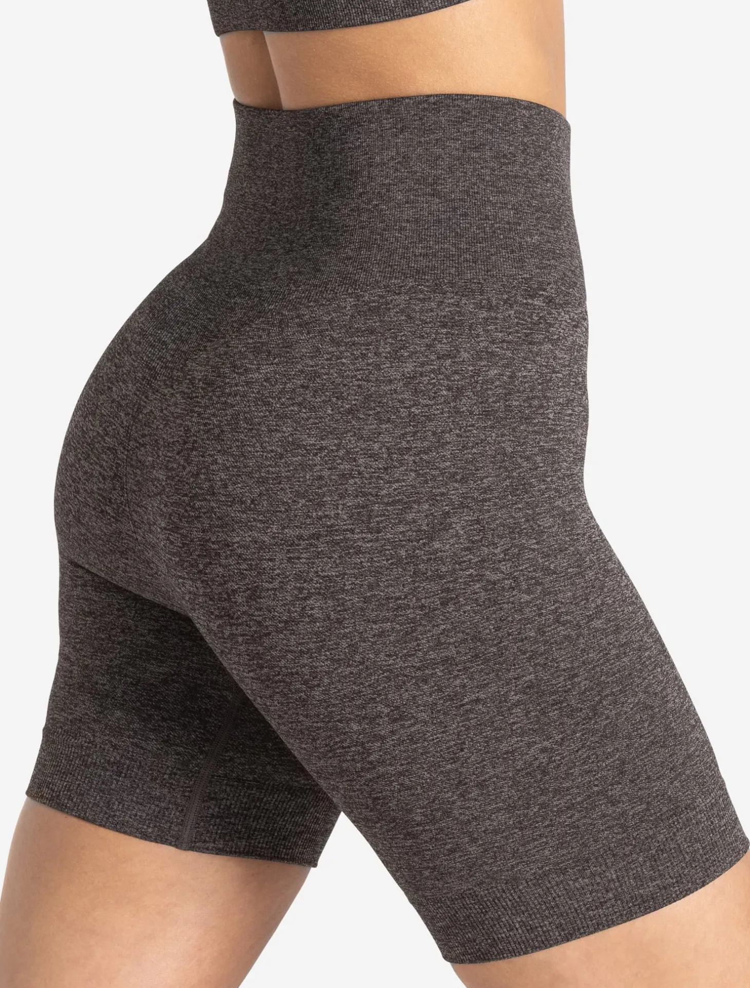 Core Seamless Shorts Brown Marl