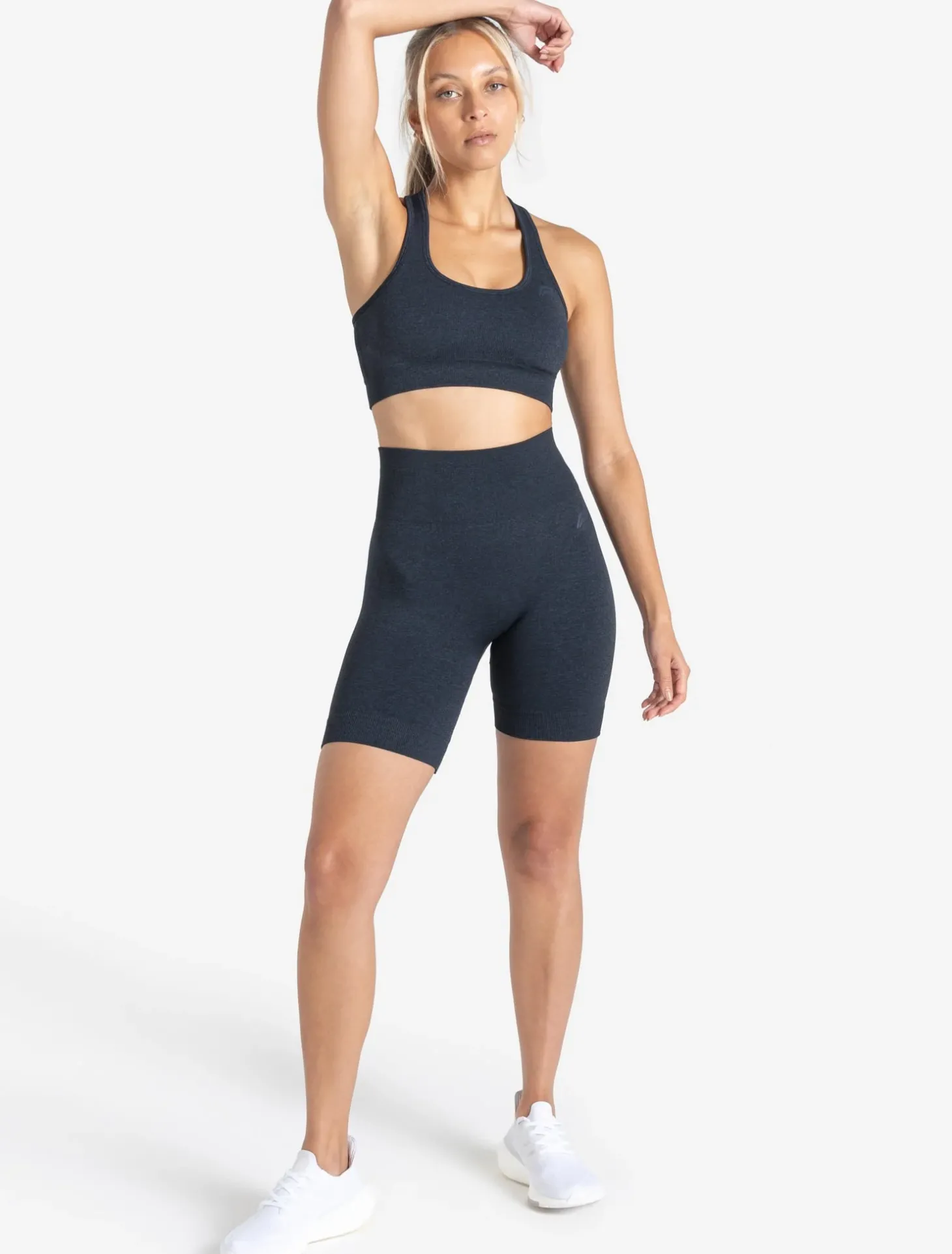 Core Seamless Shorts Navy Marl