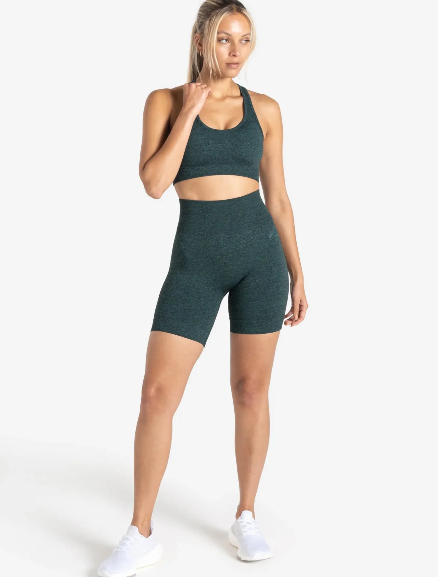 Core Seamless Shorts Teal Marl