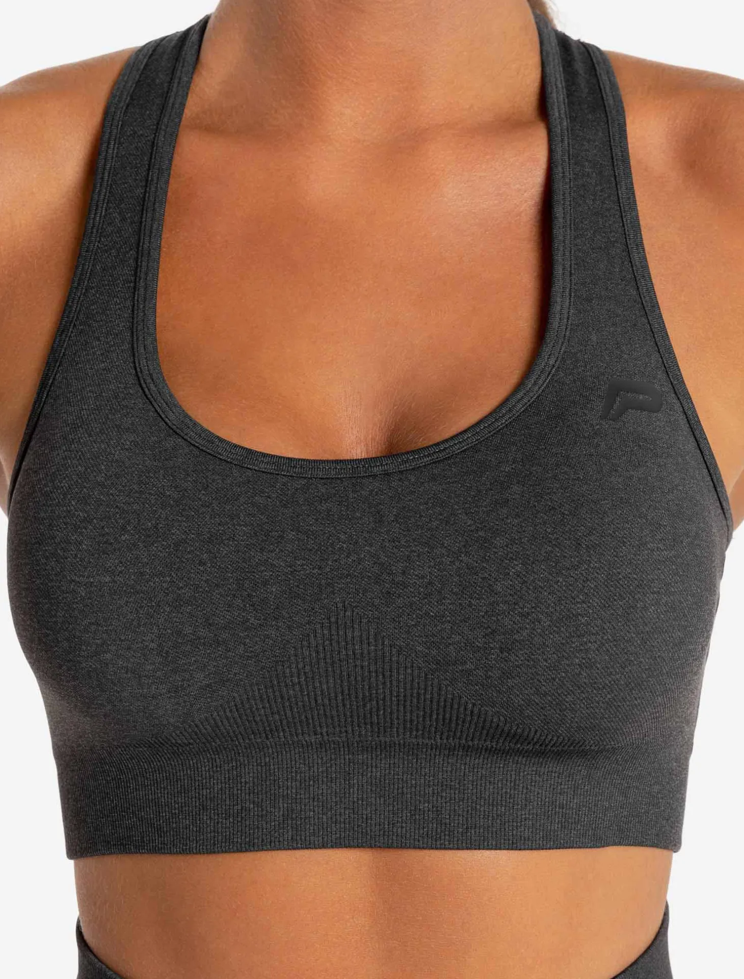 Core Seamless Sports Bra Black Marl