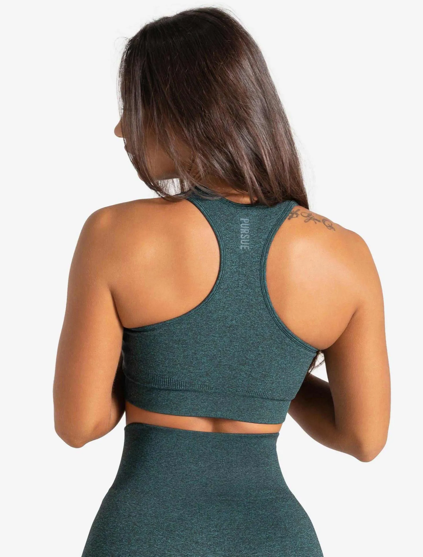 Core Seamless Sports Bra Teal Marl