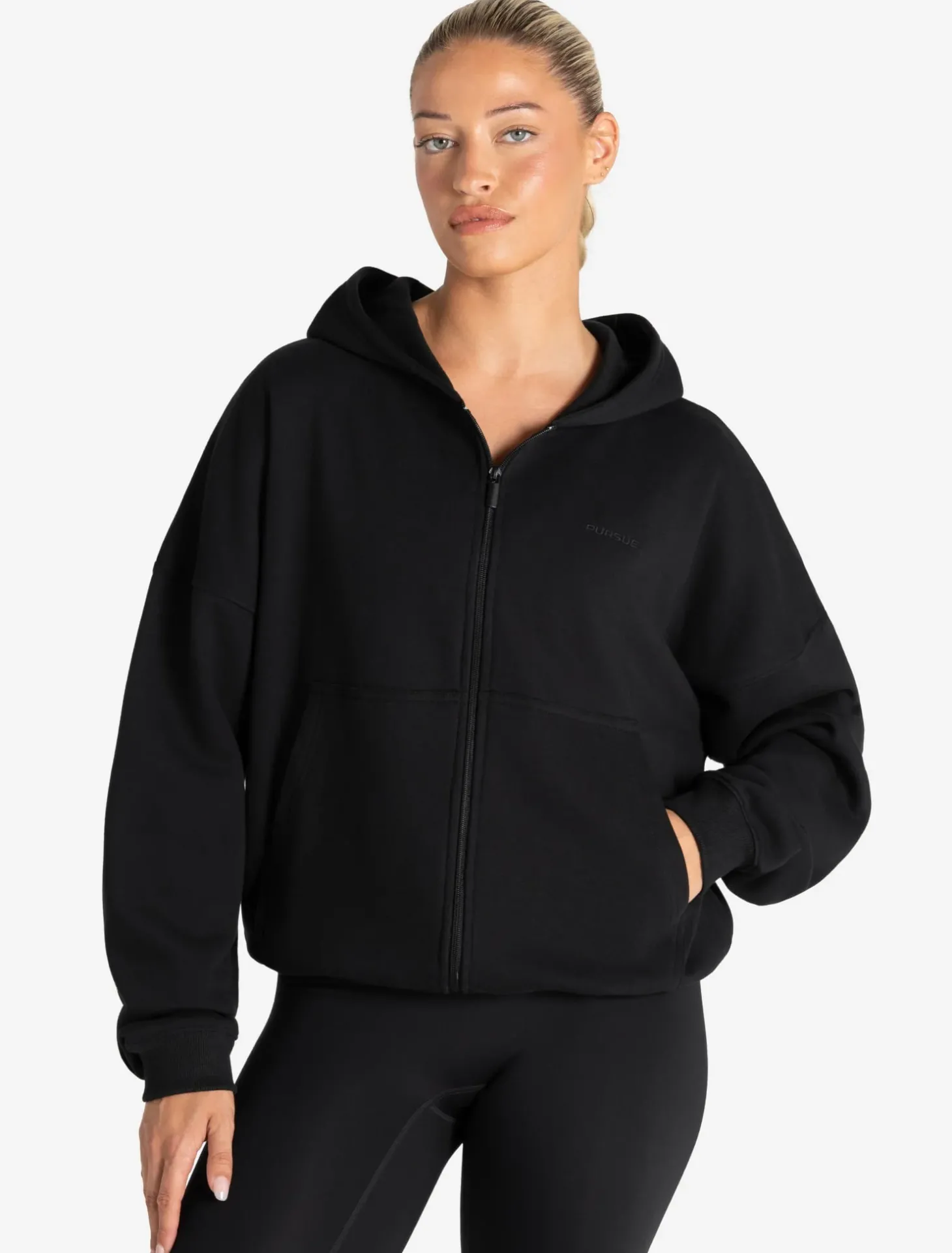 Core Zip Hoodie Black